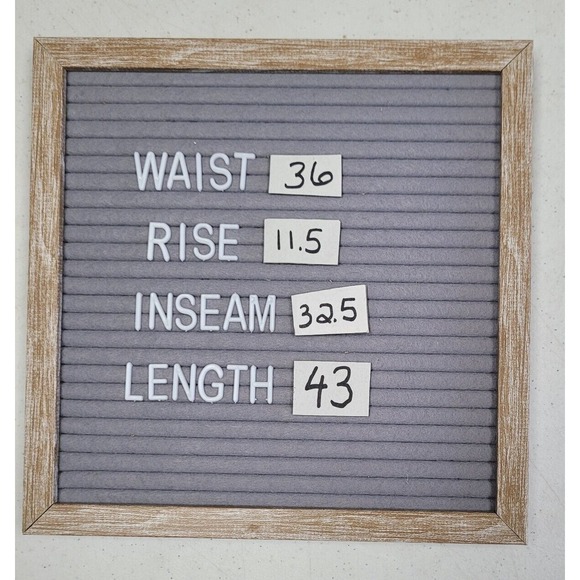 Chaps Men's 36x32.5 Dress Pants Flat Front Straight Leg Dark Gray - Picture 6 of 6